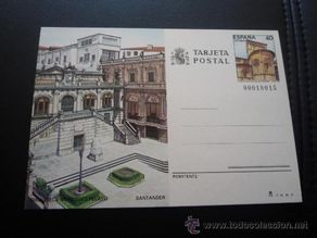 Sellos: TARJETA ENTEERO POSTAL,BIBLIOTECA MENENDEZ PELAYO,SANTANDER.1987.